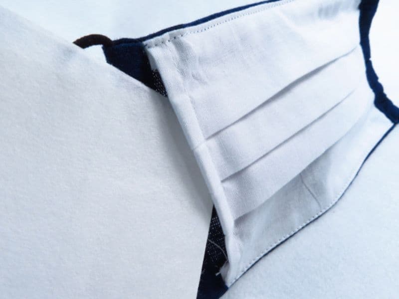 京都西陣“つぶら”なマスク　ポケット付き