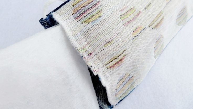 京都西陣“つぶら”なマスク　ポケット付き