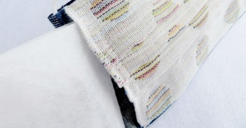 京都西陣“つぶら”なマスク　ポケット付き