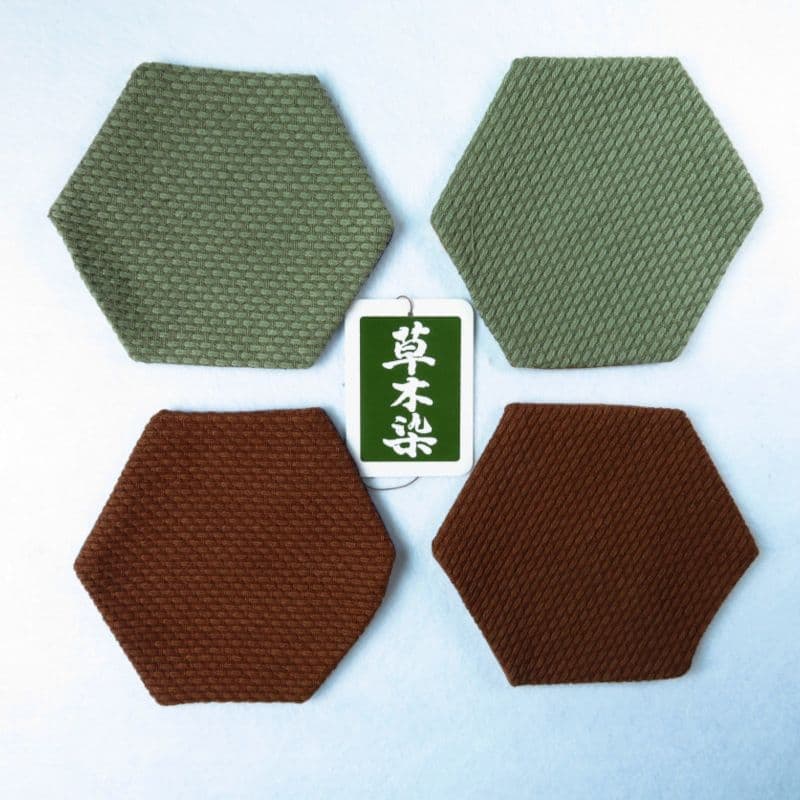刺し子コースター六角さん4枚セット