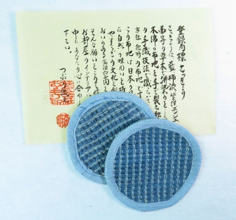 さっきょり【コースター】薄藍さん