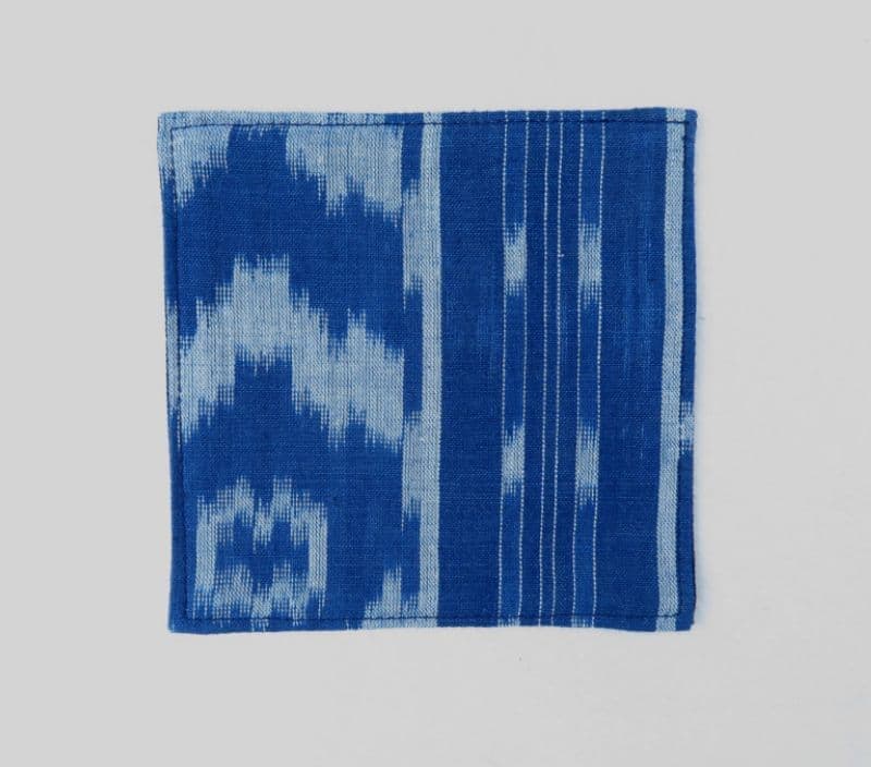 藍染め【コースター】絣さん