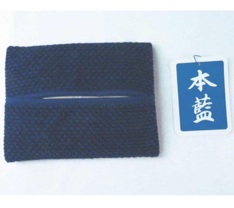 刺し子藍染め【ティッシュカバー】
