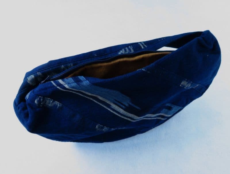 藍染め【巾着】半月さん