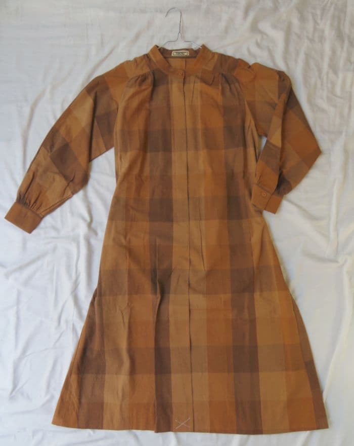 柿渋・格子 【ワンピース】