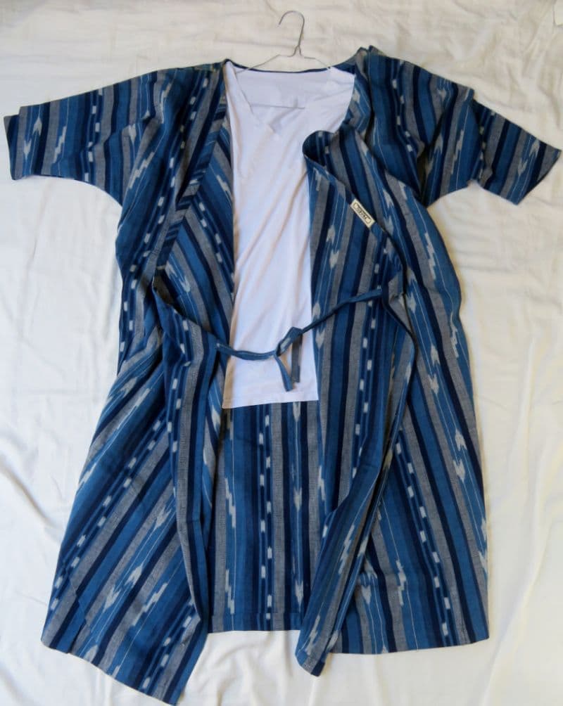 藍・矢絣(あい・やがすり)【ロンジャケ・ワンピー】