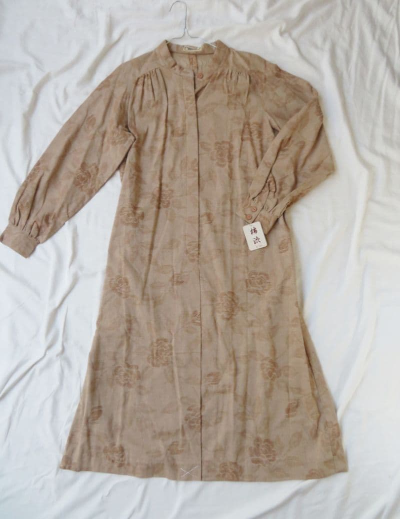 柿渋・バラ織【ワンピース】