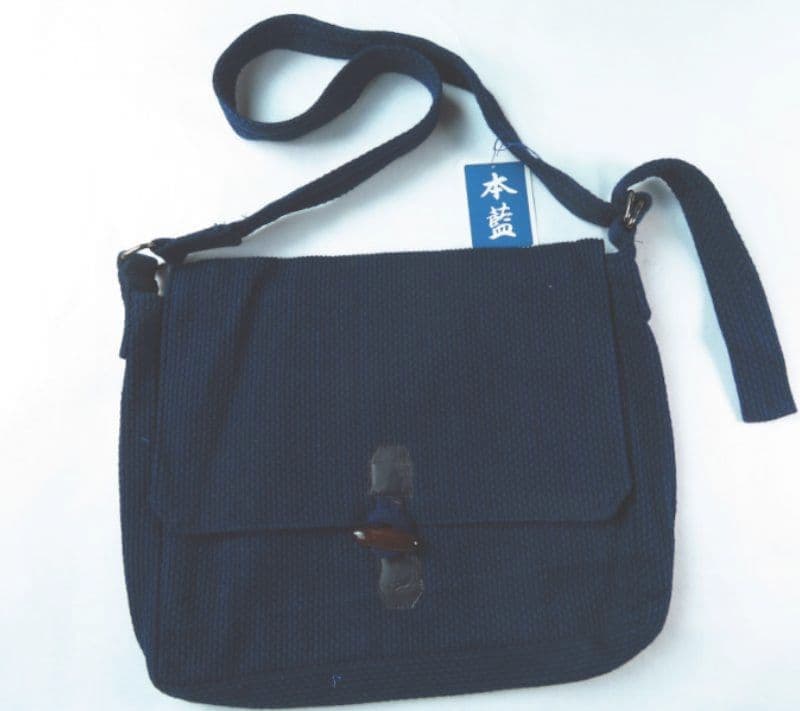 刺し子藍染め【頭陀袋】