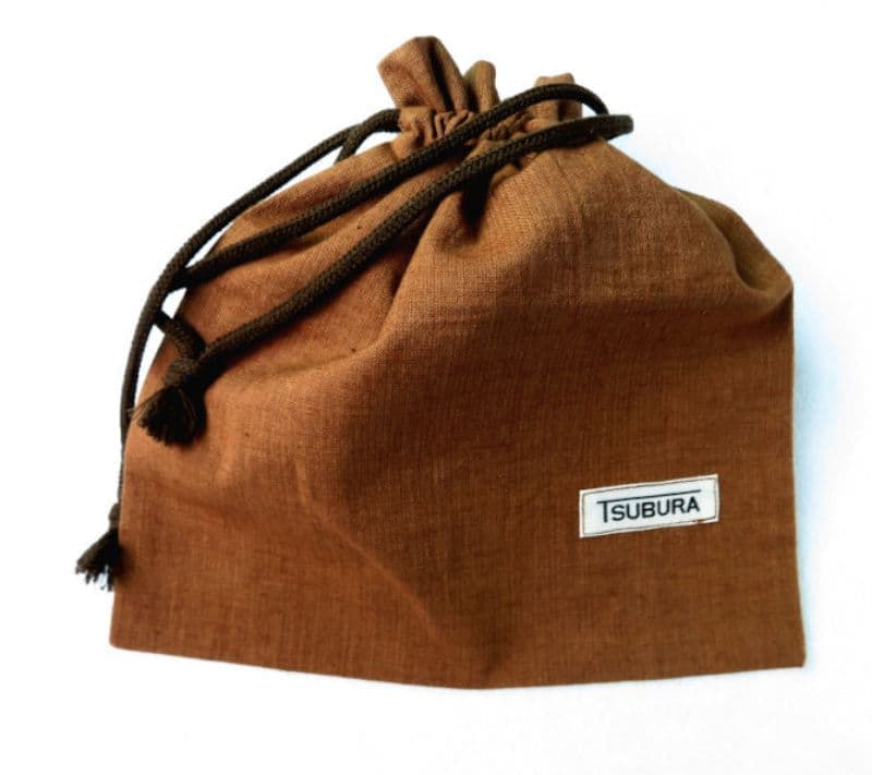 柿渋染め平織り【信玄袋】