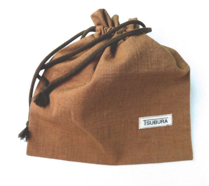 柿渋染め平織り【信玄袋】