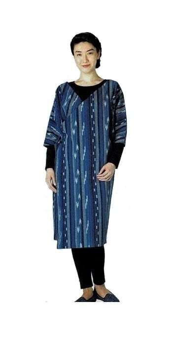 藍・矢絣(あい・やがすり)【ロンジャケ・ワンピー】